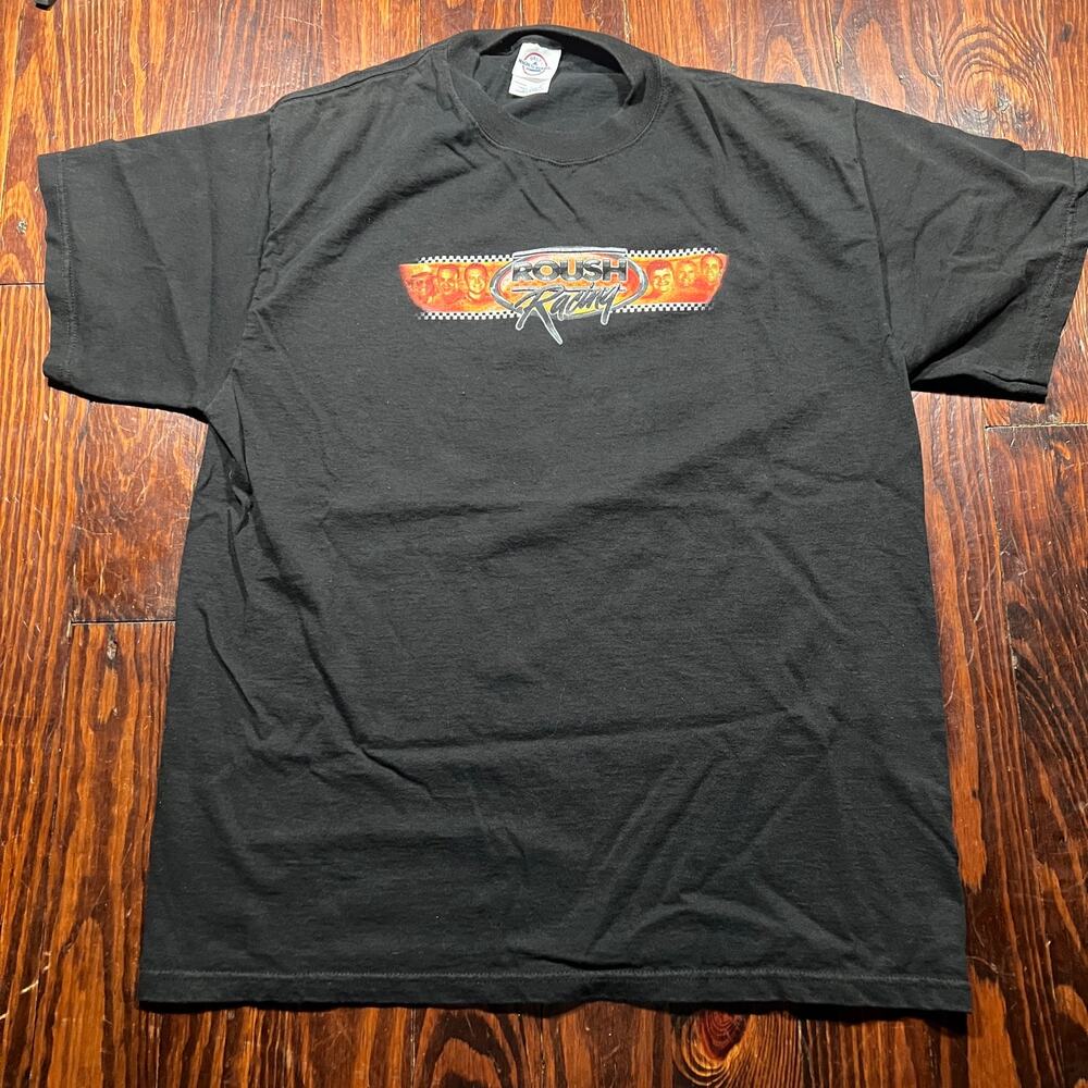 Delta Magnum Weight L Vintage NASCAR T Shirt Black Regular